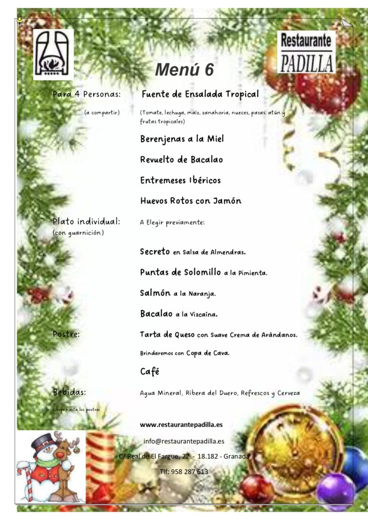 Comidas de fin de año